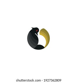 Vector illustration of animal bird image Suitable for use as logos, icons, etc