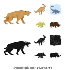 Vector illustration of animal and character symbol. Collection of animal and ancient stock symbol for web.