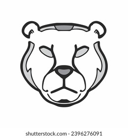 vector illustration of an animal head on a white background
