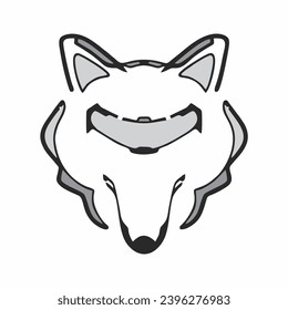 vector illustration of an animal head on a white background