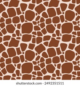 vector illustration, animal pattern, giraffe spots, color