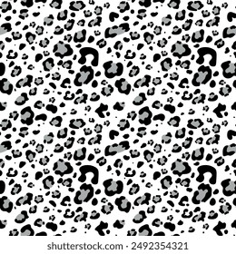 vector illustration, animal pattern, spots cheetah, leopard, jaguar, panther, big cats, monochrome