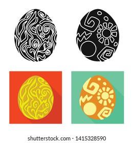 Vector illustration of animal and prehistoric logo. Collection of animal and cute  stock vector illustration.