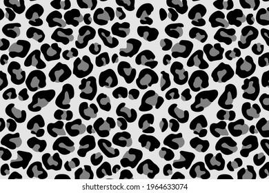 Vector illustration with an animal theme. Background with leopard pattern. The layout is simplified.
