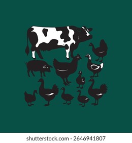 vector illustration of an illustration of a animals.