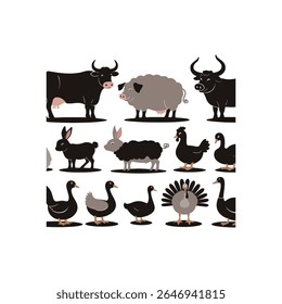 vector illustration of an illustration of a animals.