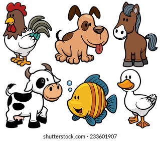 Vector illustration of Animals cartoon