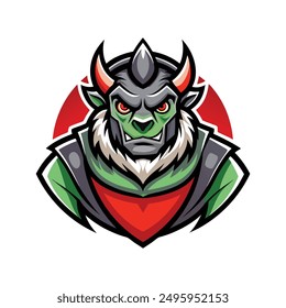 Animales de Ilustración vectorial cabeza mascota Gaming logo 