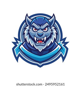vector illustration animals head mascot Gaming logo 