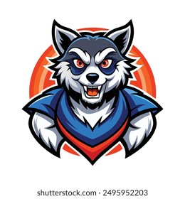 vector illustration animals head mascot Gaming logo 