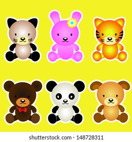 Vector illustration -Animals icons 