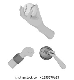 Vector illustration of animated and thumb sign. Collection of animated and gesture stock symbol for web.