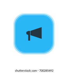 Vector Illustration Of Announce Icon. Beautiful Online Element Also Can Be Used As Bullhorn Element.