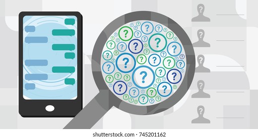 vector illustration of anonymous social messenger for alternative platforms concepts for mobile phones