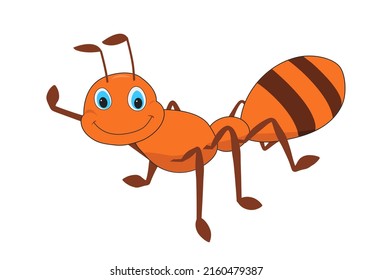 vector illustration of an ant for kids 