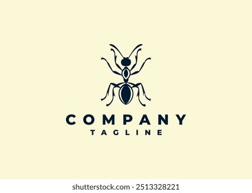 Vector illustration of Ant Logo Design