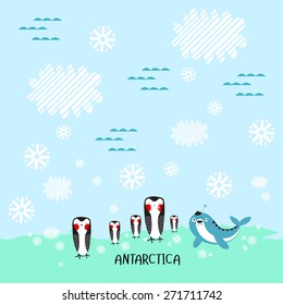 Vector illustration of Antarctica