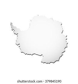 Vector Illustration Antartica Map