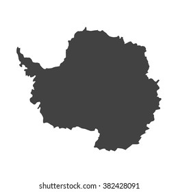 vector Illustration Antartica map