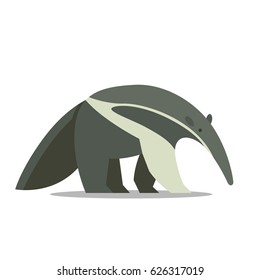 Vector Illustration of an Anteater