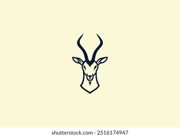 Vector illustration of Antelope Logo Design