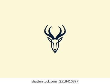 Vector illustration of Antelope Logo Design