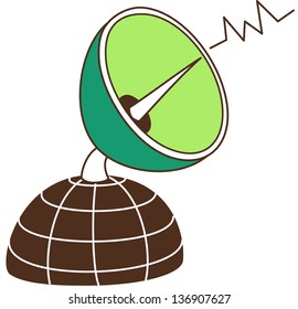 Ilustración vectorial de una antena