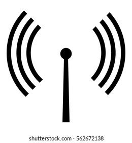 Vector Illustration with Antenna Icon