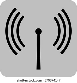 Vector Illustration of Antenna Icon
