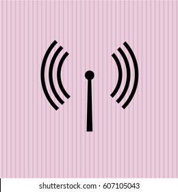 Vector illustration of Antenna signal vector symbol
