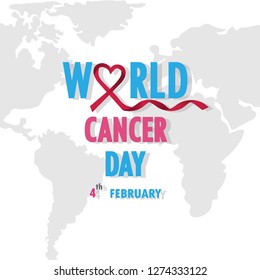 Vector illustration of anti-cancer campaign.Can be use background.