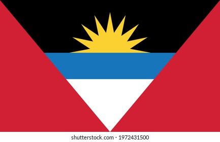 vector illustration of the Antigua and Barbuda flag. patriotic concept