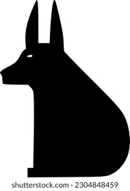vector illustration of anubis icon