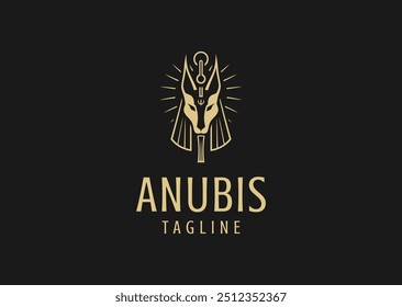 Vector illustration of Anubis Logo Design