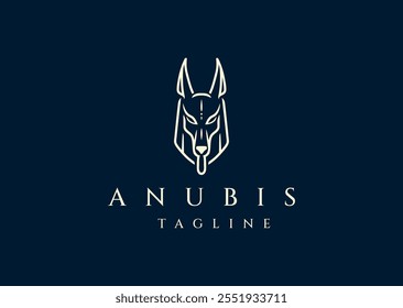 Vector illustration of Anubis Logo Design