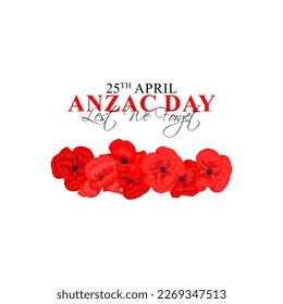 Vector illustration of Anzac Day banner