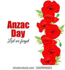 Vector illustration of Anzac Day banner