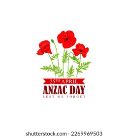 Vector illustration of Anzac Day banner