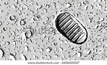 A vector illustration of an Apollo Astronaut's boot print on the moon.