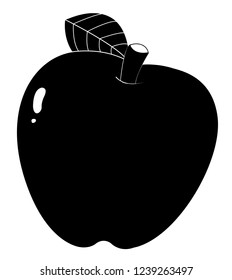 vector illustration of an apple