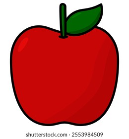 vector illustration of the apple 