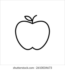 vector illustration of an apple
