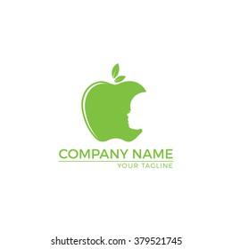 Vector Illustration : Apple Children Logo
