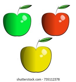 Vector Illustration Of Apple eps10