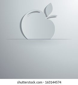 vector illustration of an apple icon
