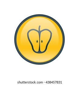 Vector illustration of apple icon