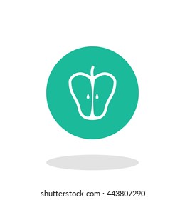 Vector illustration of apple icon