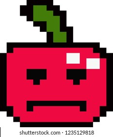 vector illustration of  Apple  in pixel style