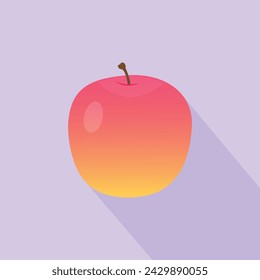 Vector Illustration Of Apple, Red Apple.