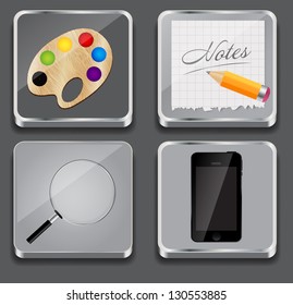 Vector illustration of apps icon set